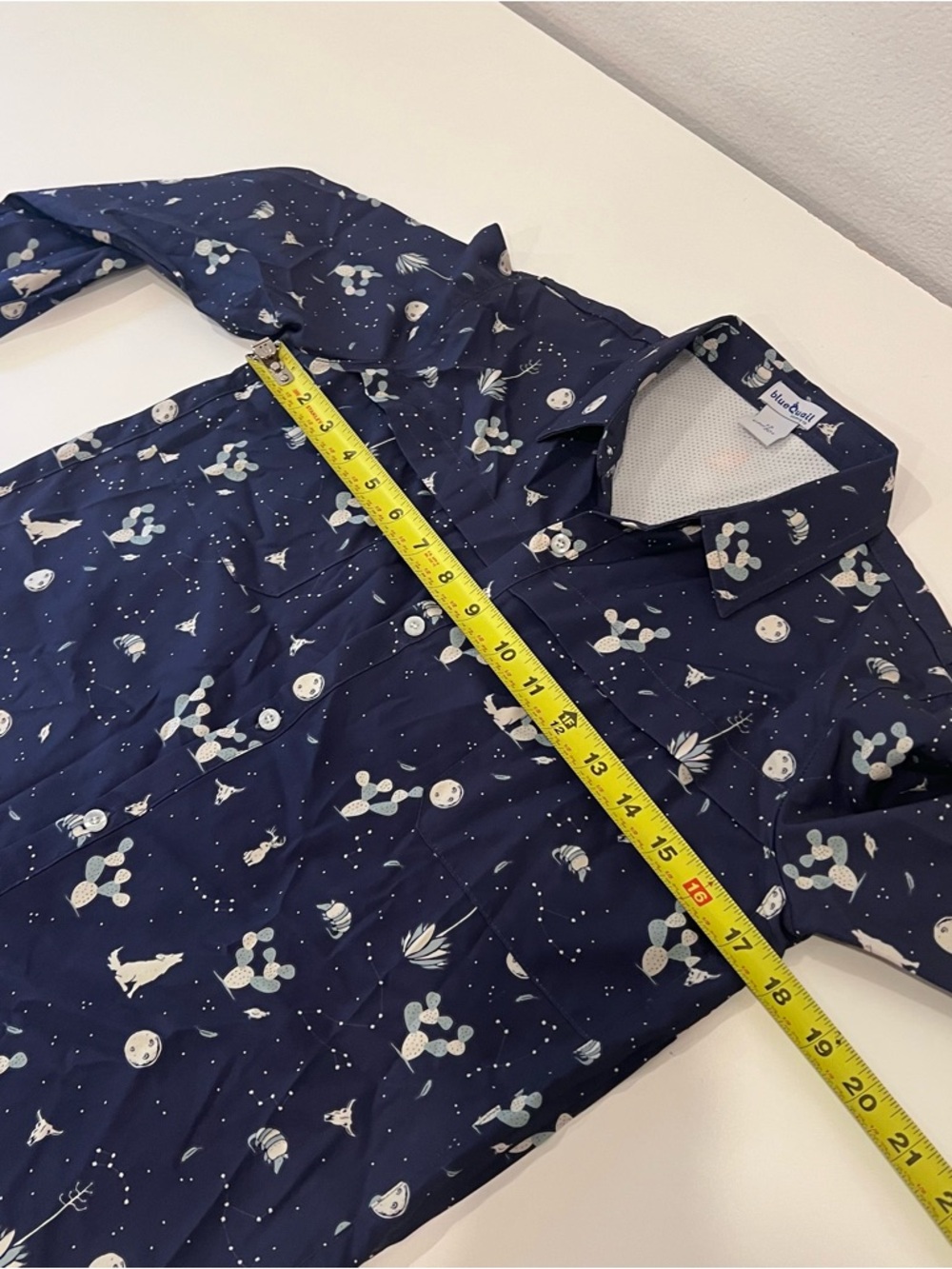 Blue quail boys Night Howler Long Sleeve Shirt size 12 golf outdoors western - Picture 8 of 9